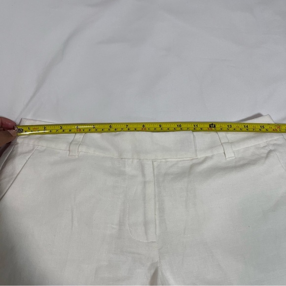 J. Crew High Waist Cream Scalloped Shorts - Picture 7 of 8